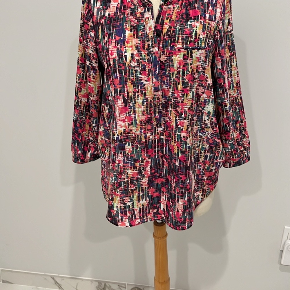 NYDJ Abstract Print Blouse